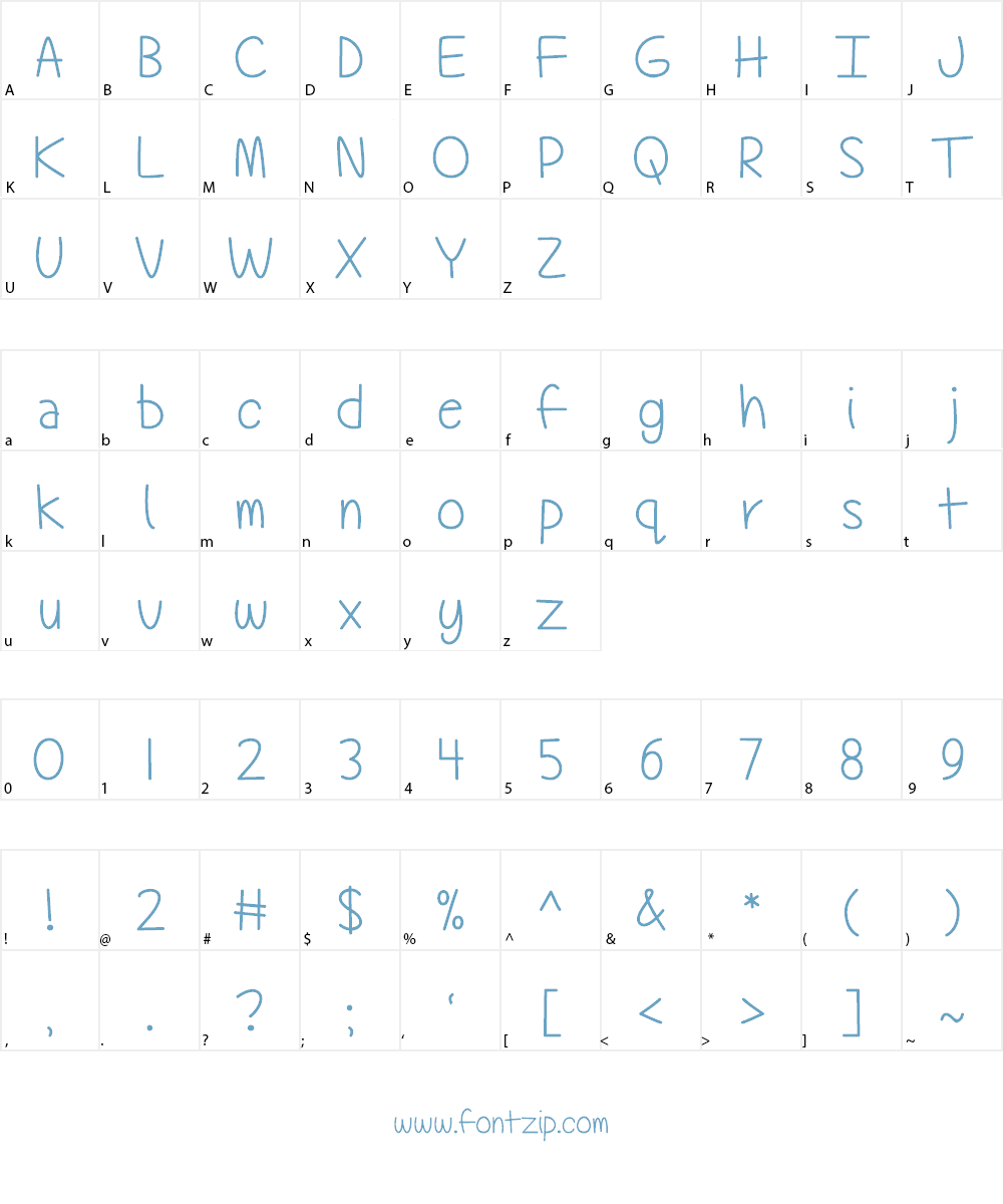 Technically, But Not Actually Font Character
